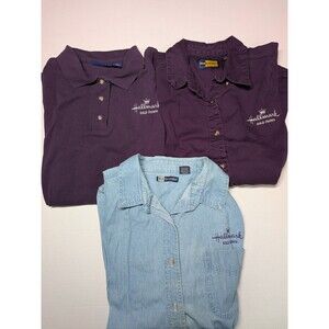 Hallmark Gold Crown Short Sleeve Women's Employee Shirt Size 2XL Lot 3